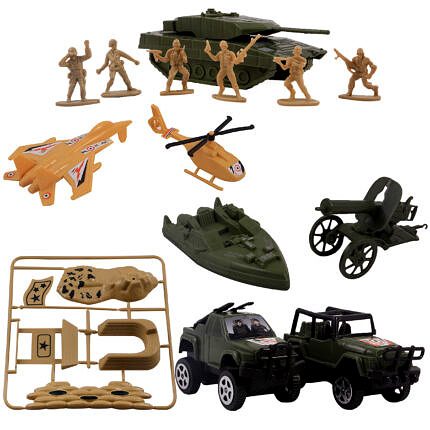 اسباب بازی جنگی مدل سربازان مجموعه 24 عددی
